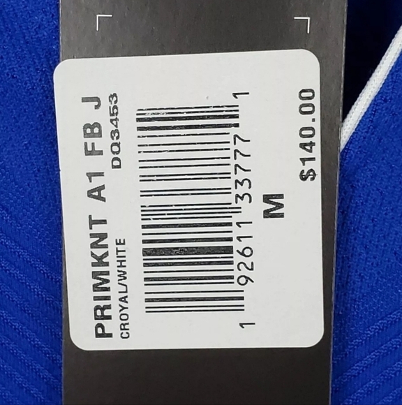 ADIDAS PRIMEKNIT A1 FOOTBALL JERSEY MEN'S SIZE M  ROYAL BLUE WHITE DQ3453 NEW - Picture 4 of 6